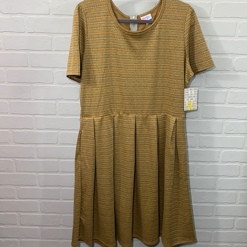 LuLaRoe NWT fit & flare Amelia pocket dress-size3X